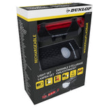 Dunlop Sykkellyktsett | Oppladbar LED Front- og Baklys