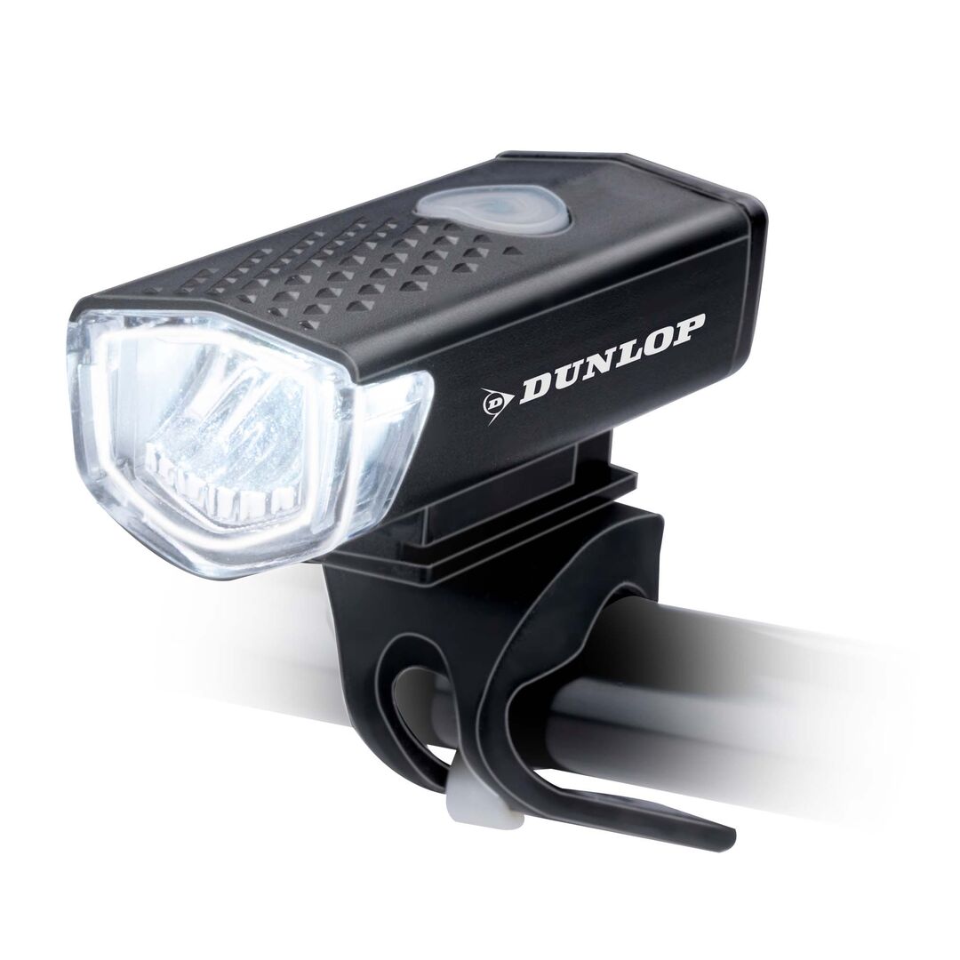 Dunlop Sykkellyktsett | Oppladbar LED Front- og Baklys