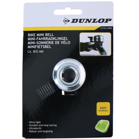 Dunlop Sykkelringeklokke Mini 35 mm | Sort/Sølv