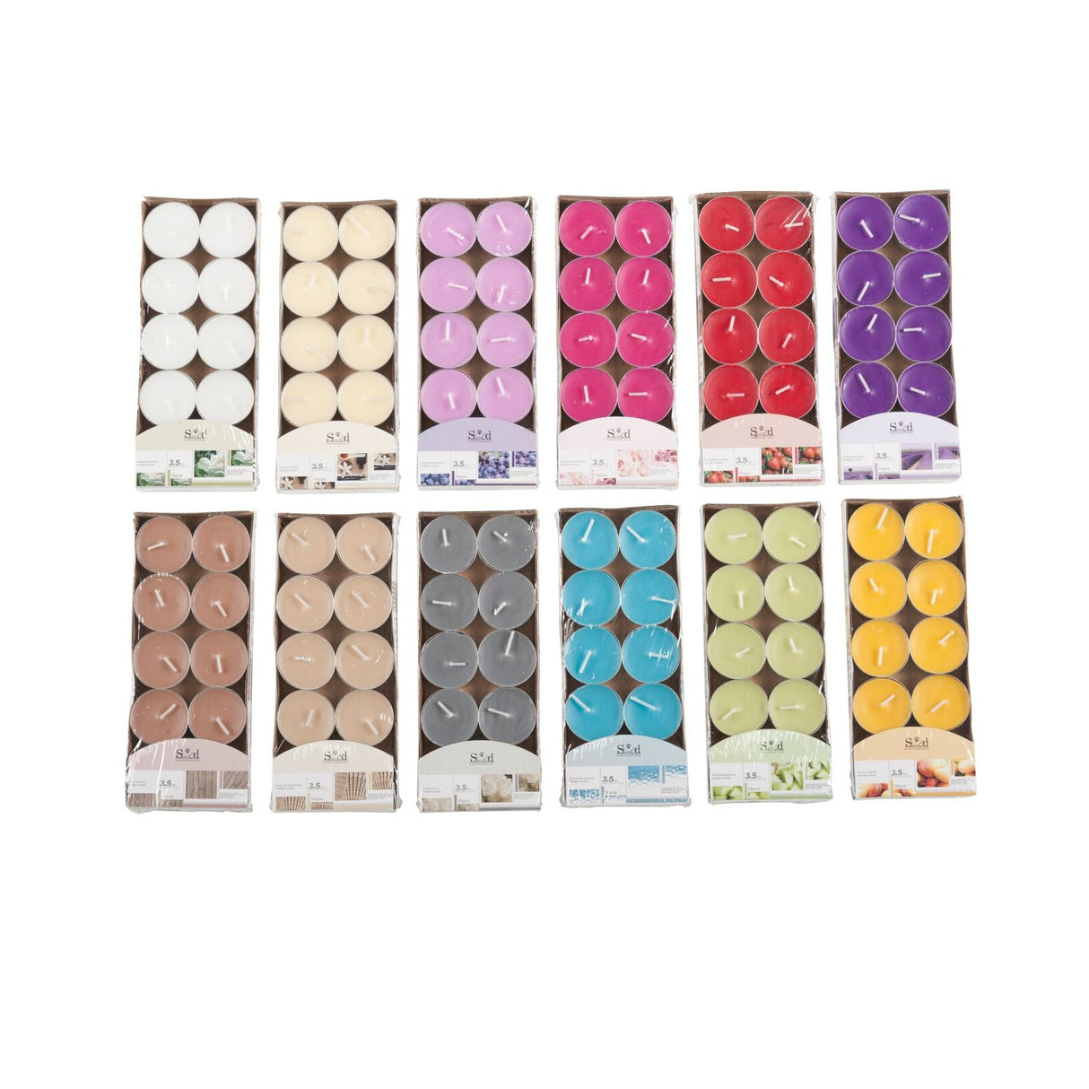 Arti Casa | Duftlys Telys 10pk 12 Dufter | Ø3,7cm
