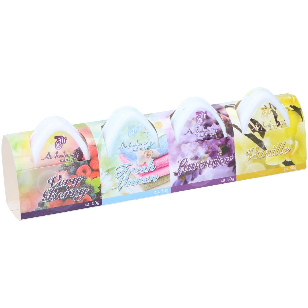 Duftfriskere 4pk Gel 50g | Active Air