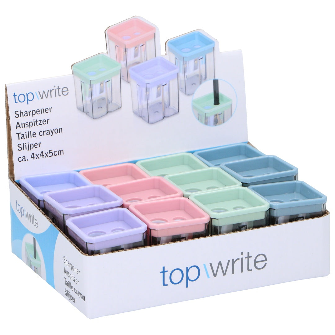Blyantspisser med beholder | Topwrite