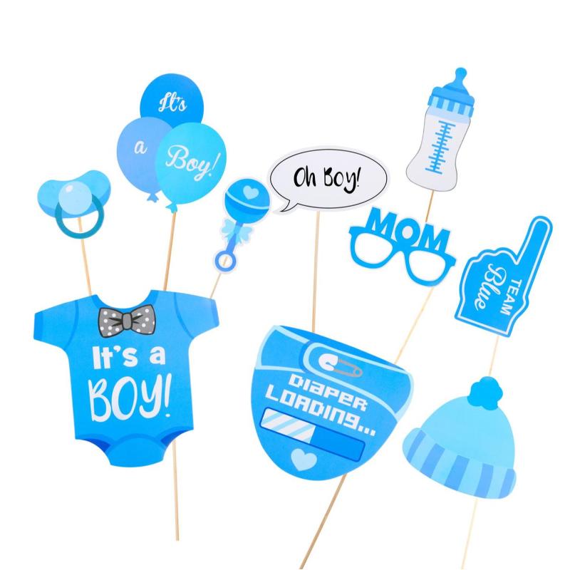 Photobooth Props Baby Boy | 10 stk