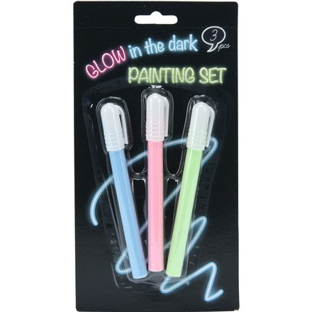 Selvlysende Tusjer 3pk | Glow in the dark