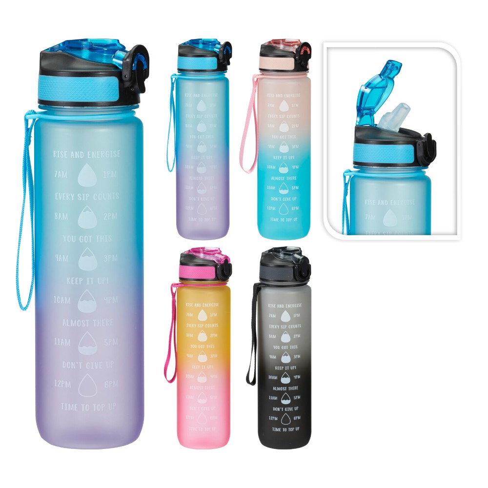 Motivasjonsflaske 1L | Flere Farger | Excellent Houseware