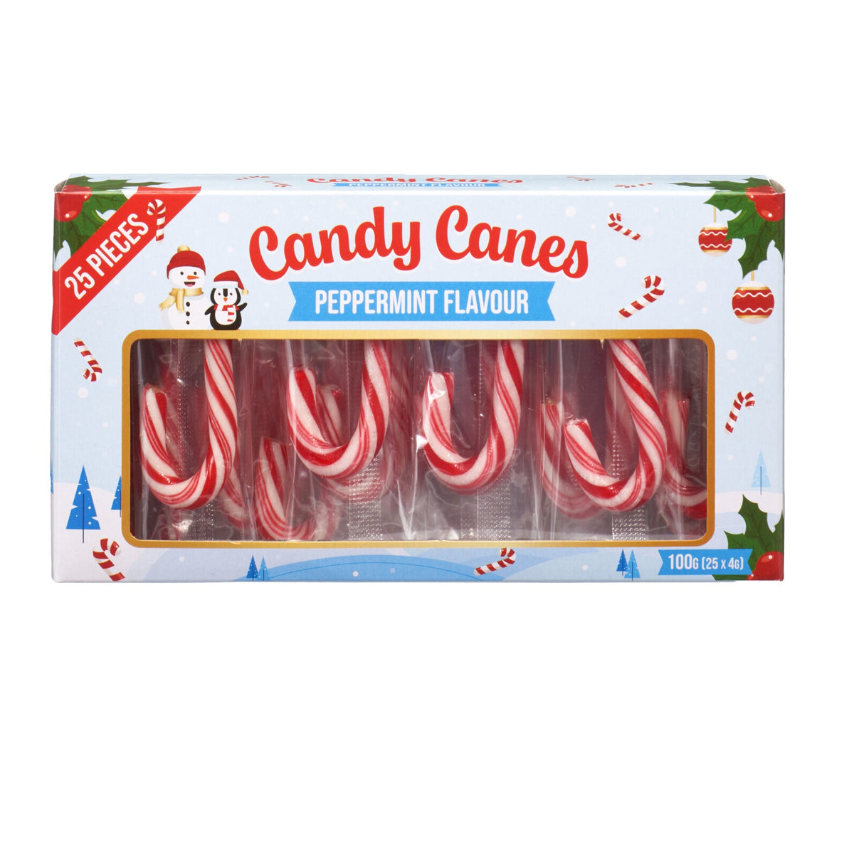 Mini Candy Canes Julestenger Peppermyntesmak 25pk | 100g