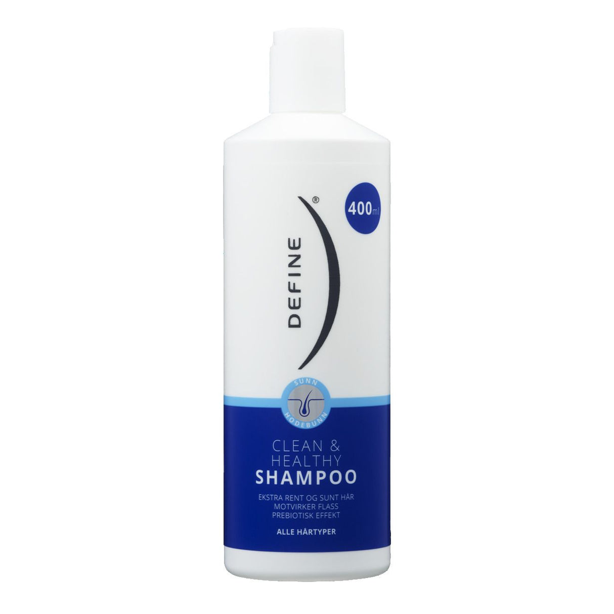Define Clean & Healthy Shampoo 400ml | Skånsom Hårvask