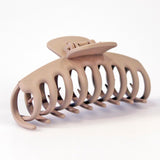 Hårklype 11cm | Matt sort, brun og beige