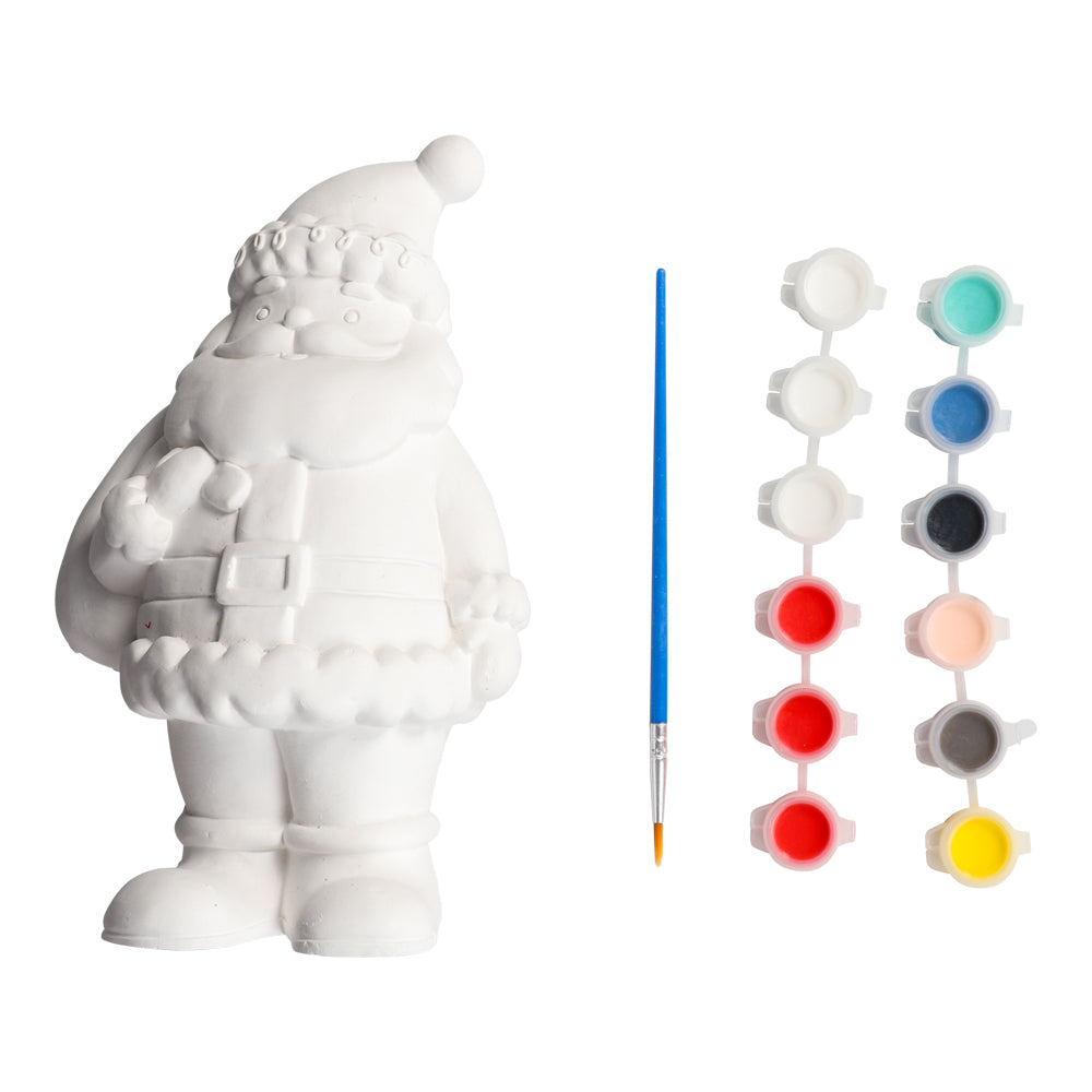 Mal Din Egen Julenisse 21cm | Hobbysett med Maling og Pensel