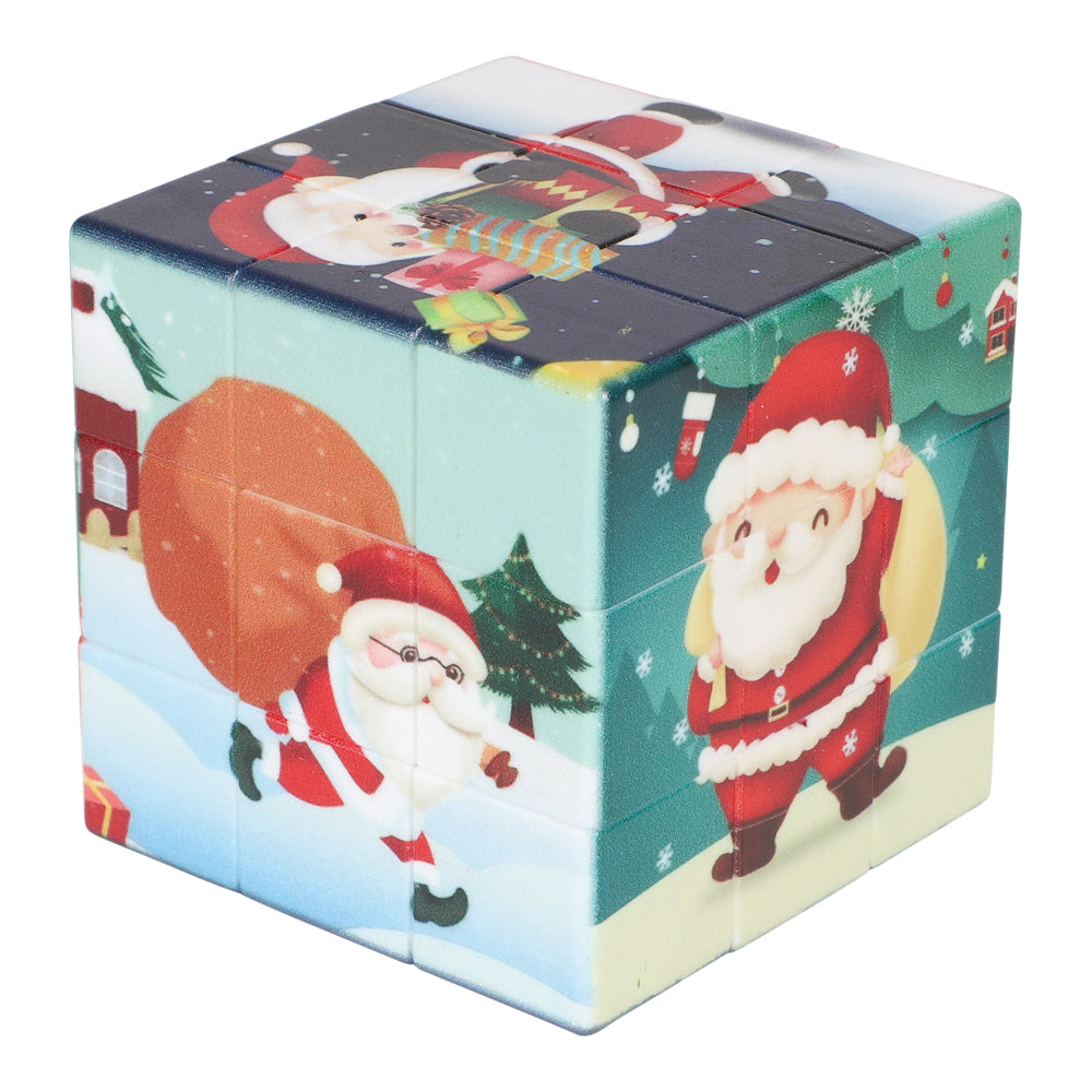 Julepuslekube med Nissemotiv | Christmas Cube