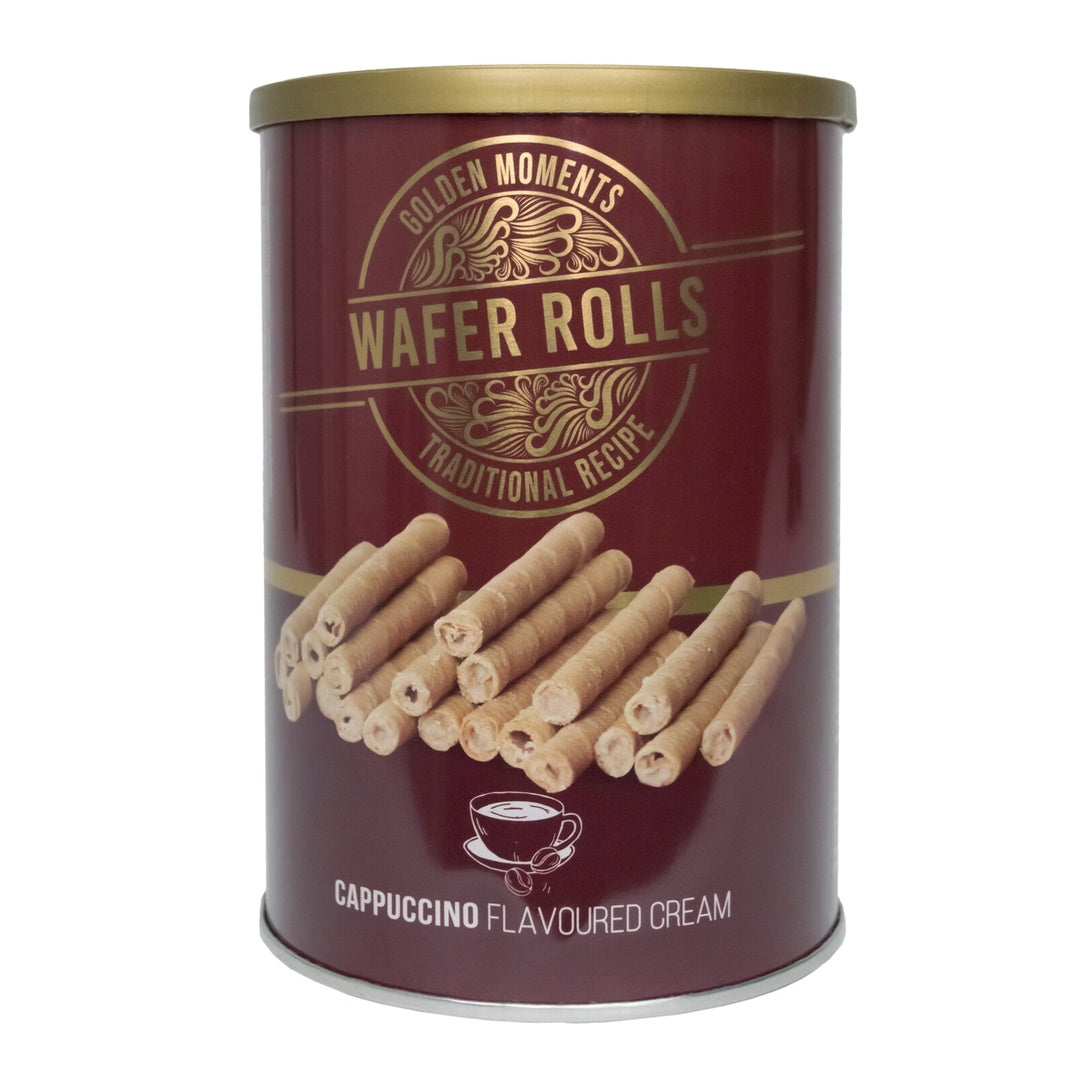 Vaffelruller Cappuccino-smak | Sprø og kremete vafler 400g | Becky's