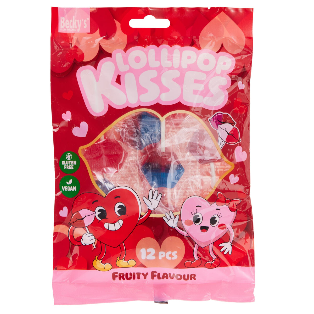 Becky's Lovely Lips Leppeformede Kjærligheter 12pk | 96g