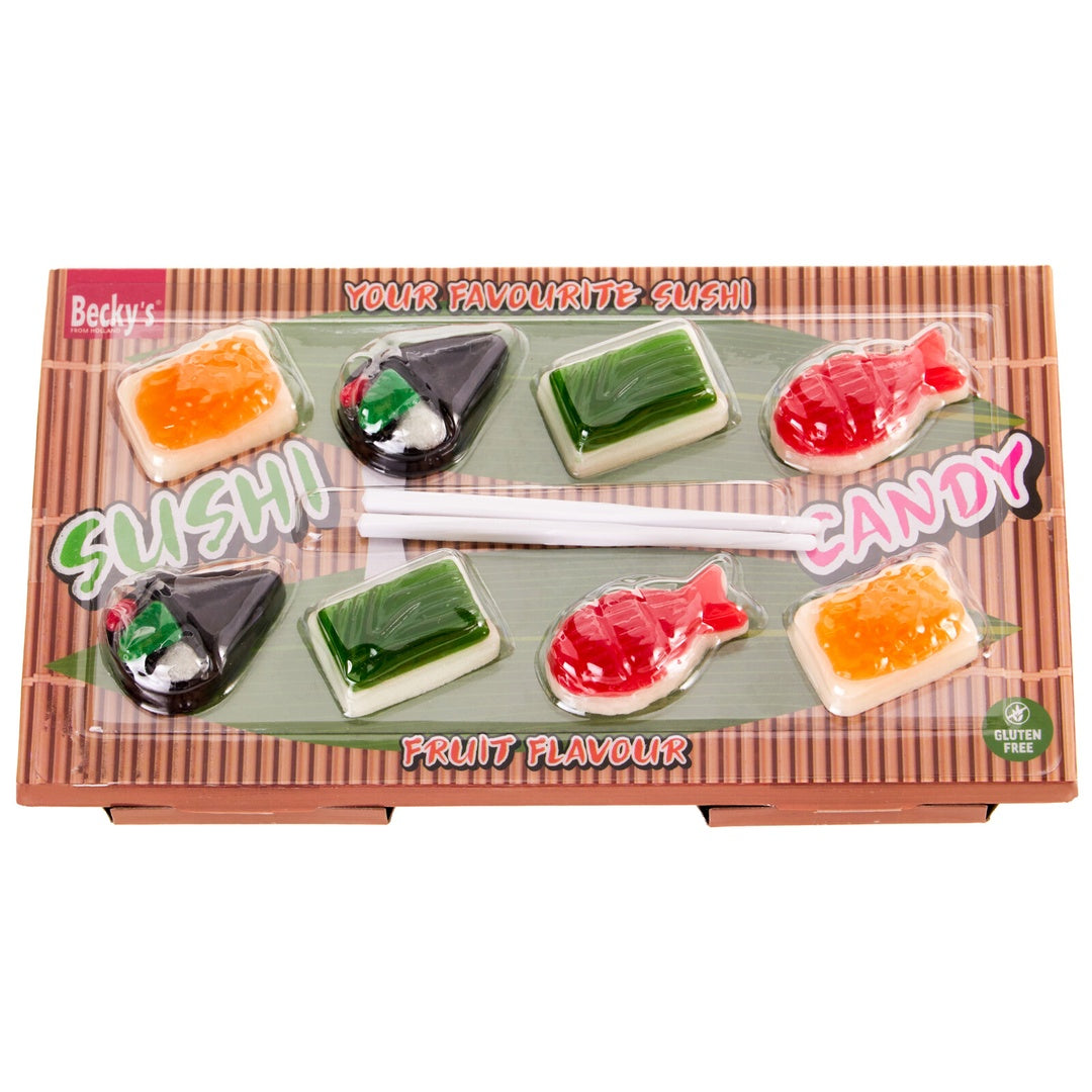Sushi Gummy-tallerken | Gelégodteri i sushi-form 80g | Becky's