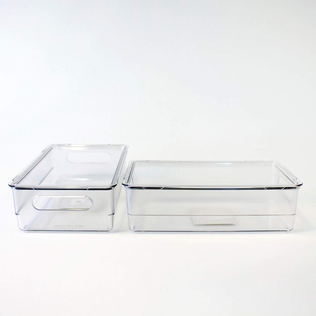 Kjøleskapsboks stabelbar med lokk 252×149×73 mm