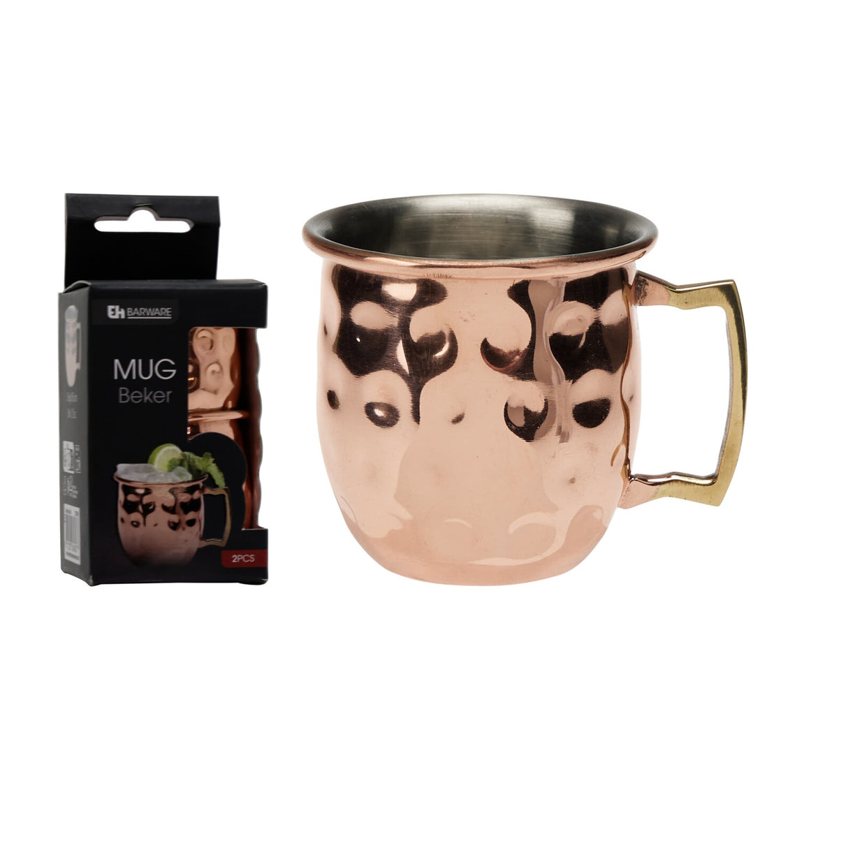 Excellent Houseware | Mini Moscow Mule Kopper Sett 30ml