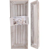 Trefat med Hvitvask | Dekor 40x14 cm
