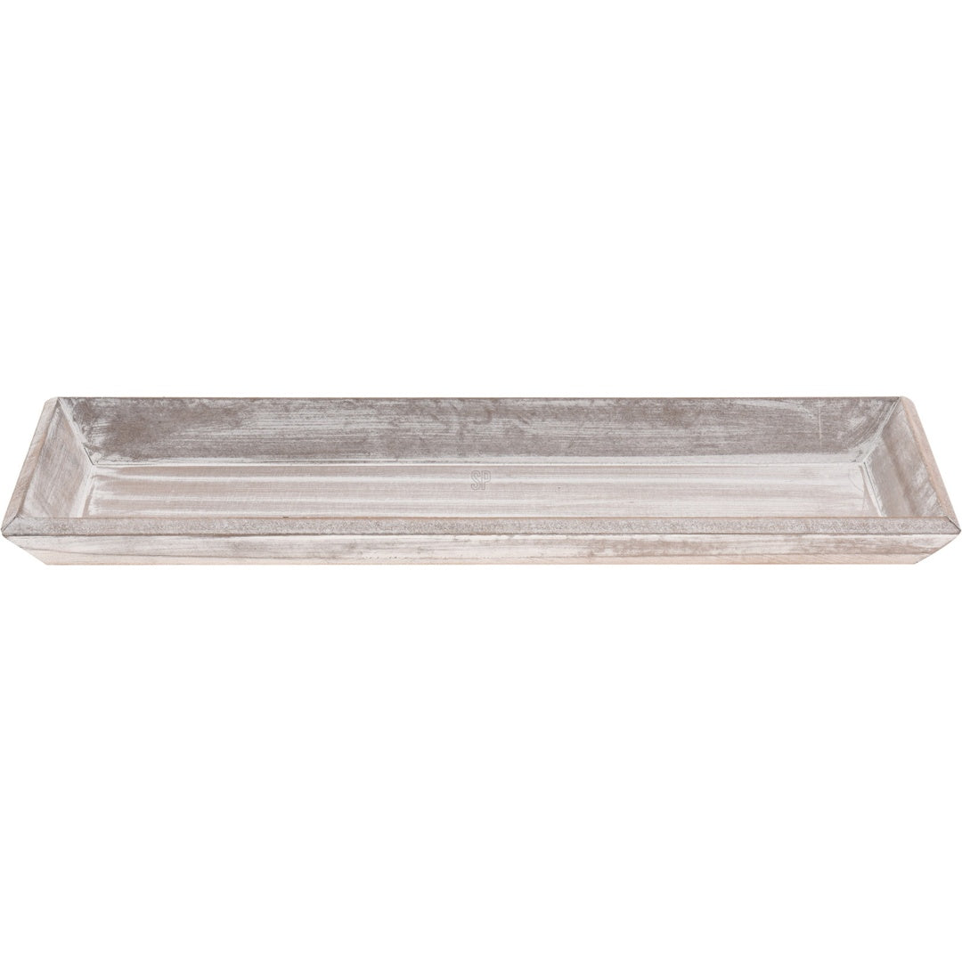 Trefat med Hvitvask | Dekor 40x14 cm