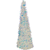 Kjegleformet tinsel med LED | H&S Collection