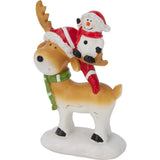 Julefigurer i polyresin 7x4x10cm | 4 varianter
