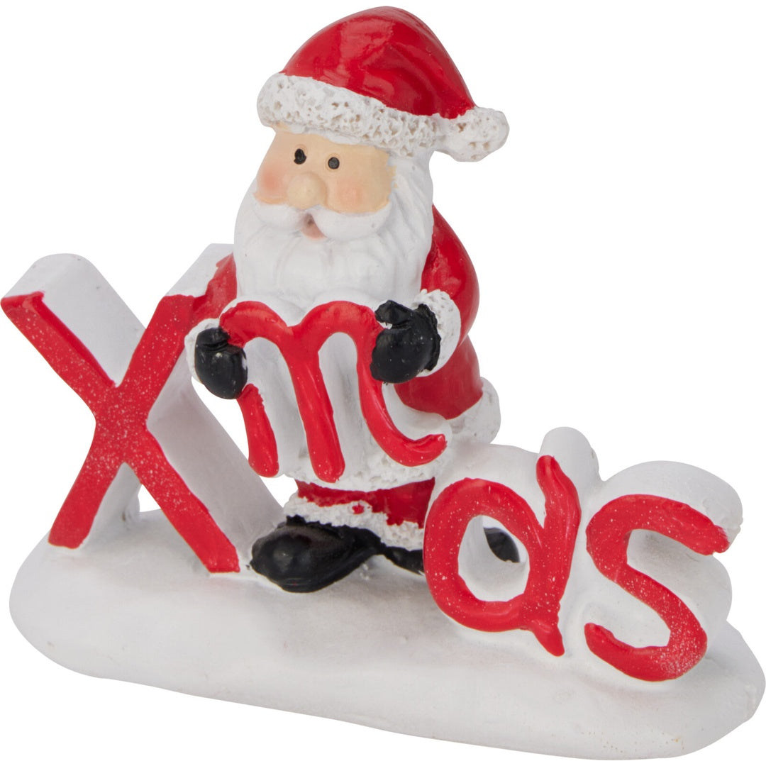 Julefigurer i polyresin 7x4x10cm | 4 varianter