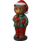 Stående Bjørn i Juleklær Figur 22 cm | Dekor