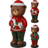 Stående Bjørn i Juleklær Figur 22 cm | Dekor