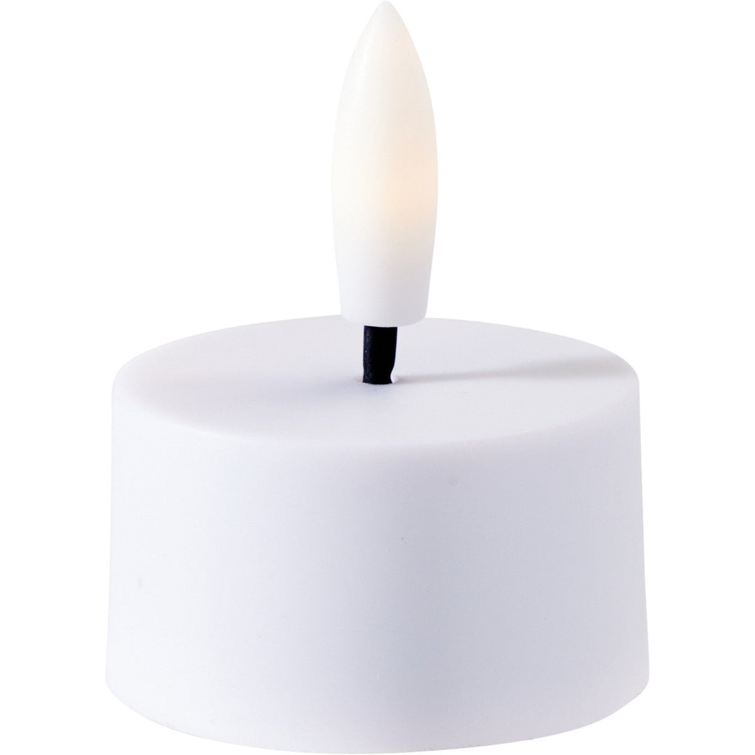 Oppladbare LED-telys med ladestasjon | 4 stk