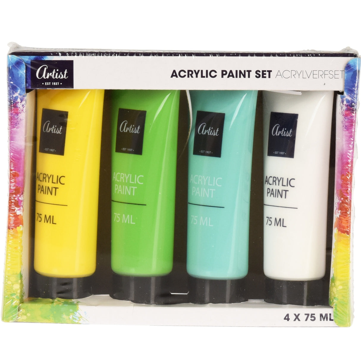 Akrylmaling 4x75ml | 2 ulike sett | Artist
