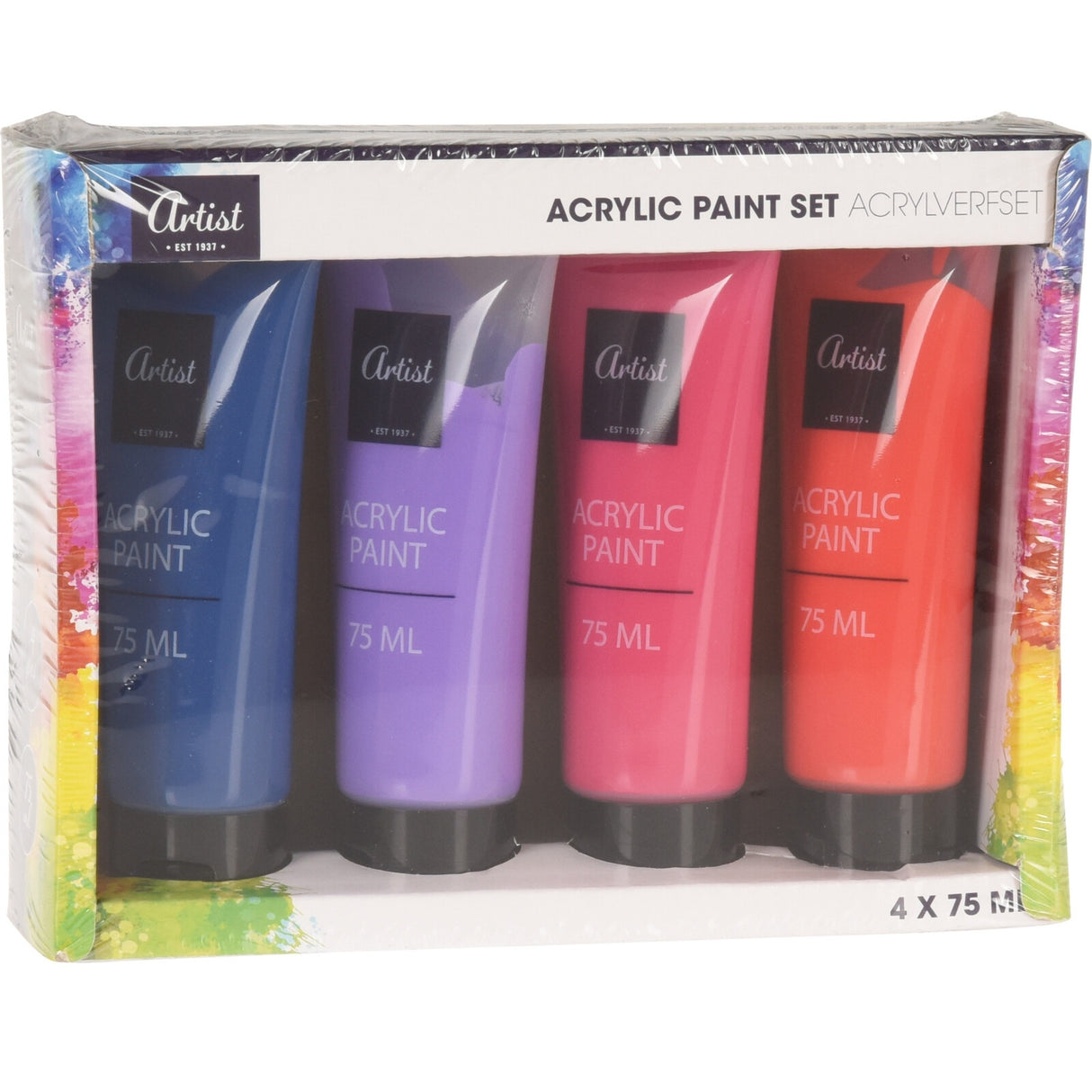 Akrylmaling 4x75ml | 2 ulike sett | Artist