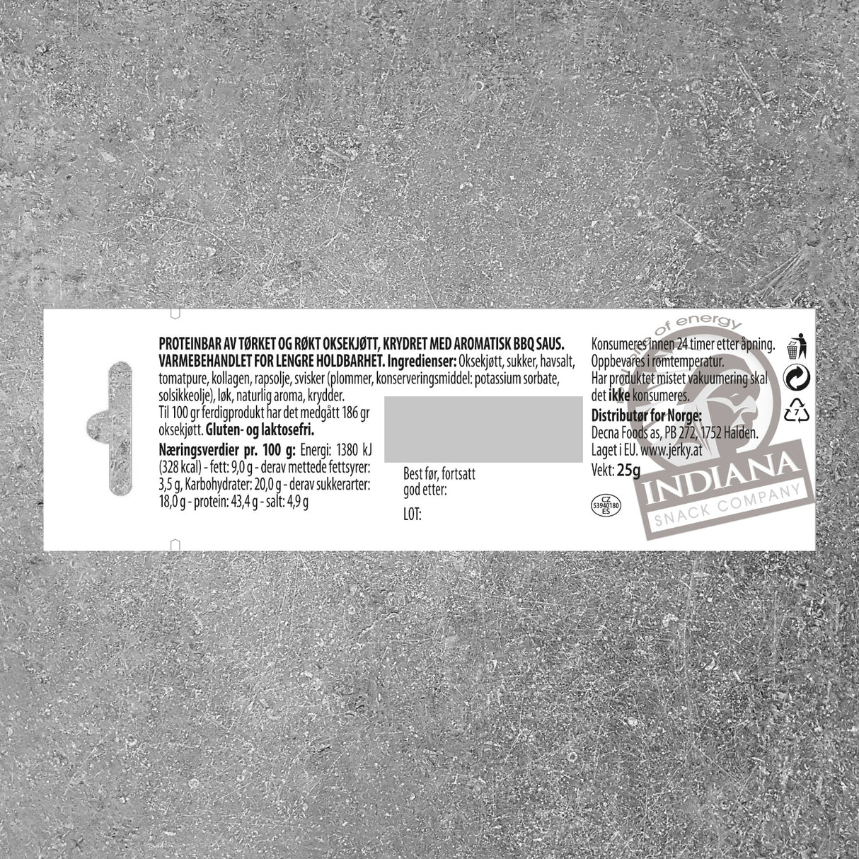 Biff Bar (Jerky Beef Bar) BBQ 25 g