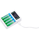 Batterilader for AA og AAA batterier | Uten batterier