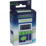Batterilader for AA og AAA batterier | Uten batterier