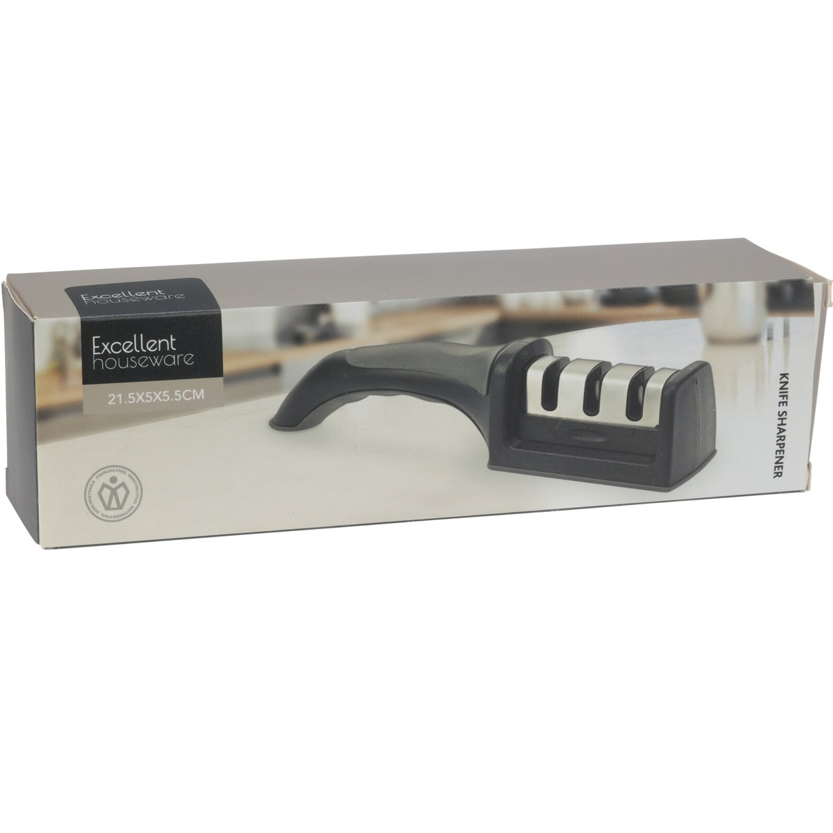 Excellent Houseware | Knivsliper med 3 Slipehull