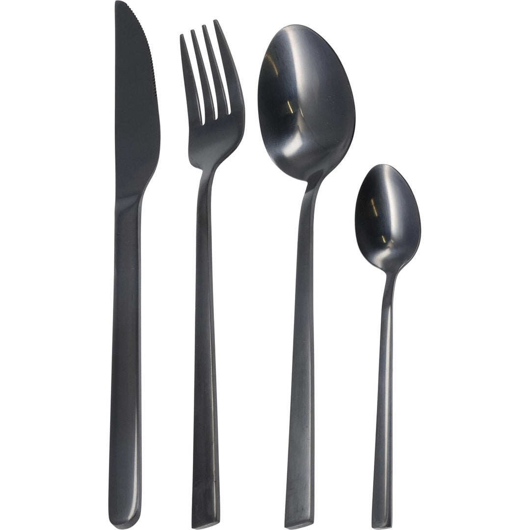 Bestikksett sort 16 deler | Excellent Houseware
