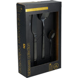 Bestikksett sort 16 deler | Excellent Houseware