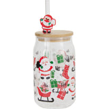Juleglass med Sugerør 500ml | Excellent Houseware