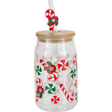 Juleglass med Sugerør 500ml | Excellent Houseware