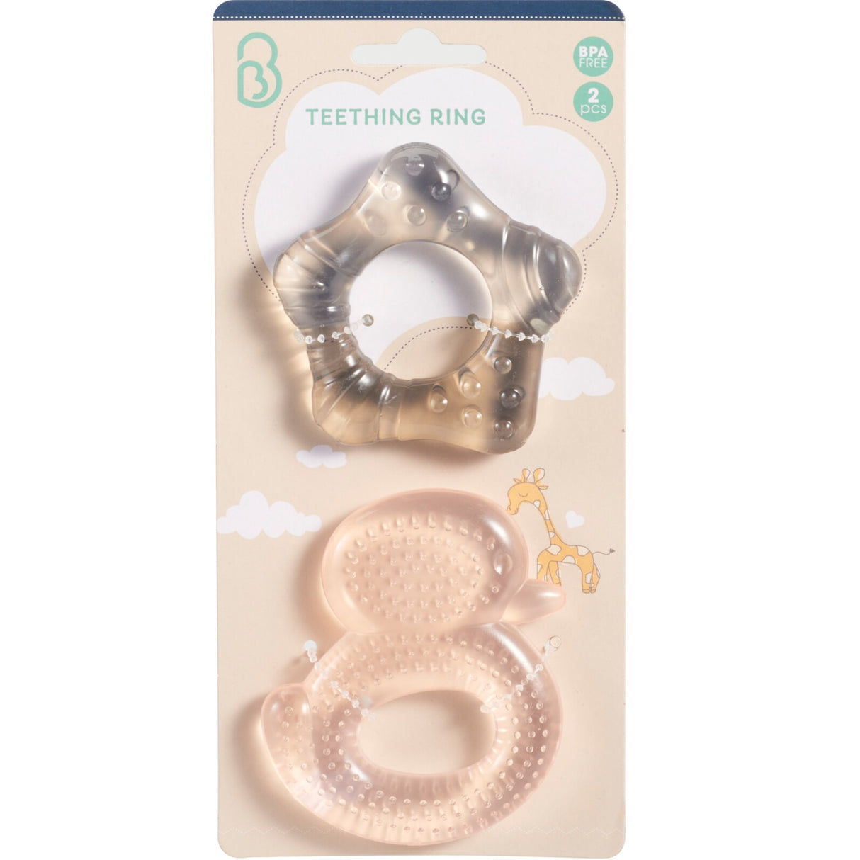 Kids Collection | Baby Biteleker med Gel | Stjerne og And