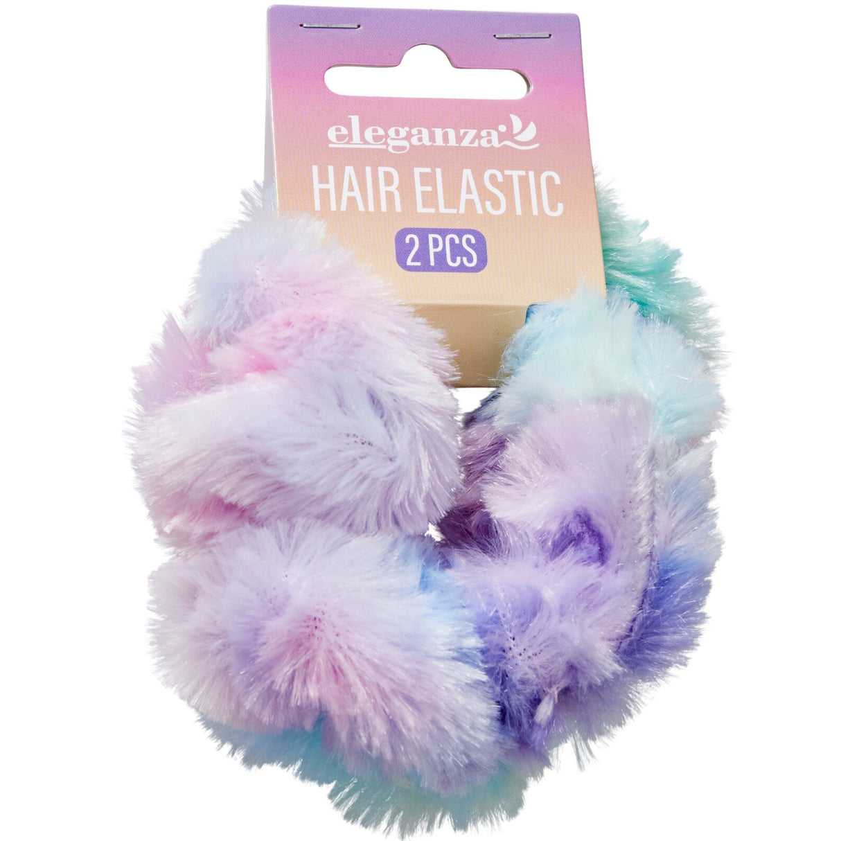 Fluffy Scunchies Hårstrikker 2pk | Eleganza