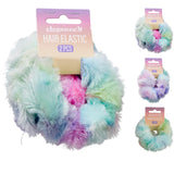 Fluffy Scunchies Hårstrikker 2pk | Eleganza