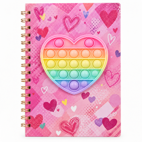 Paper Jam Pop-It Notatbok A5 | 80 Linjerte Ark | Velg Design