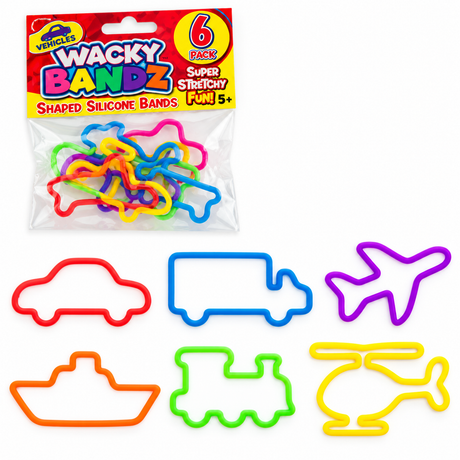 Jumbo Wacky Bandz Figurarmbånd 6pk | Velg Variant | Wizz Toys