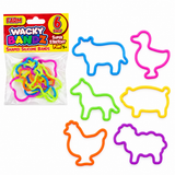 Jumbo Wacky Bandz Figurarmbånd 6pk | Velg Variant | Wizz Toys