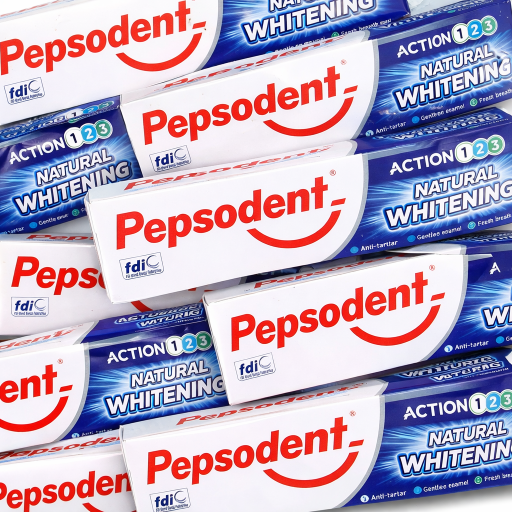 Pepsodent Tannkrem Natural Whitening 10x75ml | Storpakk