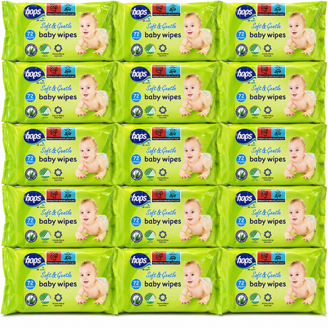 Hops Våtservietter Aloe Vera 16x72stk | Storpakk