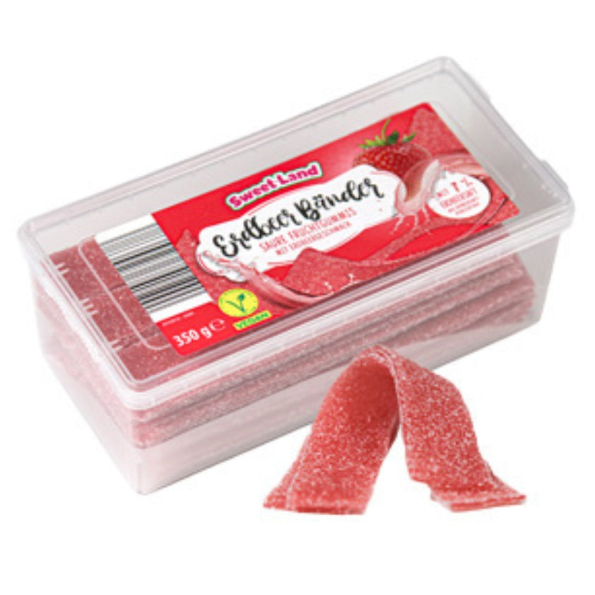 Vidal Jordbærremser 350g