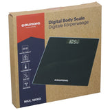 Grundig Kroppsvekt Glass Sort | Digital Vekt 180kg
