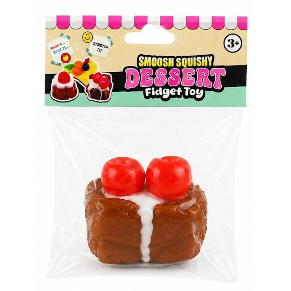 Smoosh Squishy Dessert 8cm | 3 Varianter