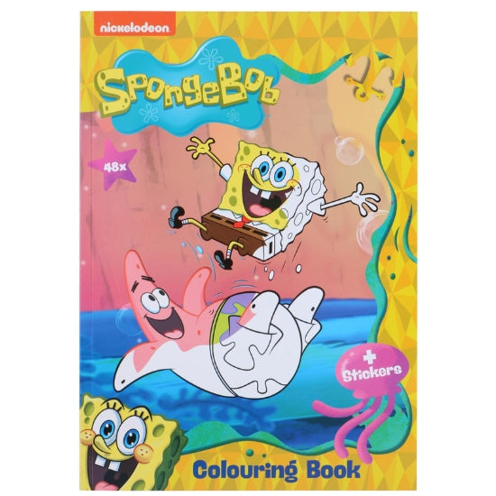 Svampebob Firkant Tegnebok med Klistremerker | 48 Sider