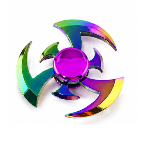 Fidget Spinner Metall Regnbue | 6 Varianter